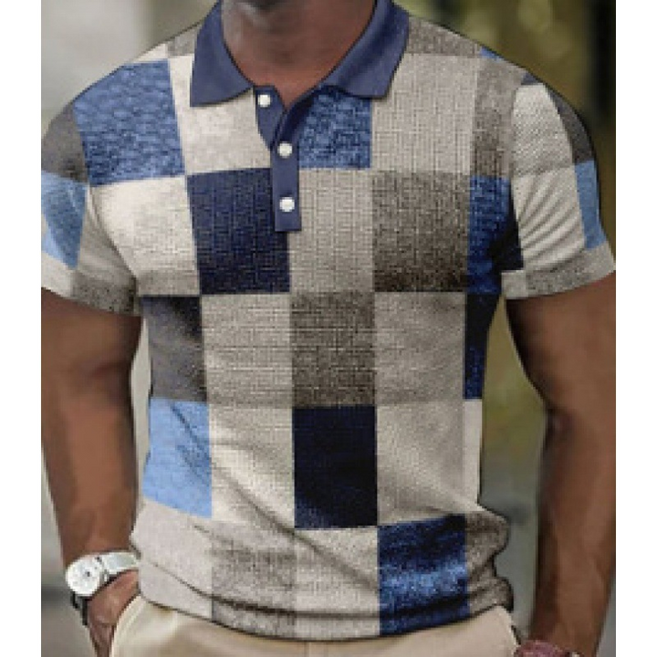 Guillaume Checkered Polo