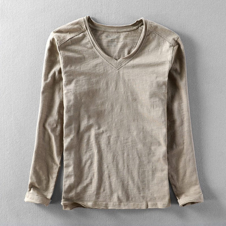 Tommy V-Neck Long Sleeve Shirt