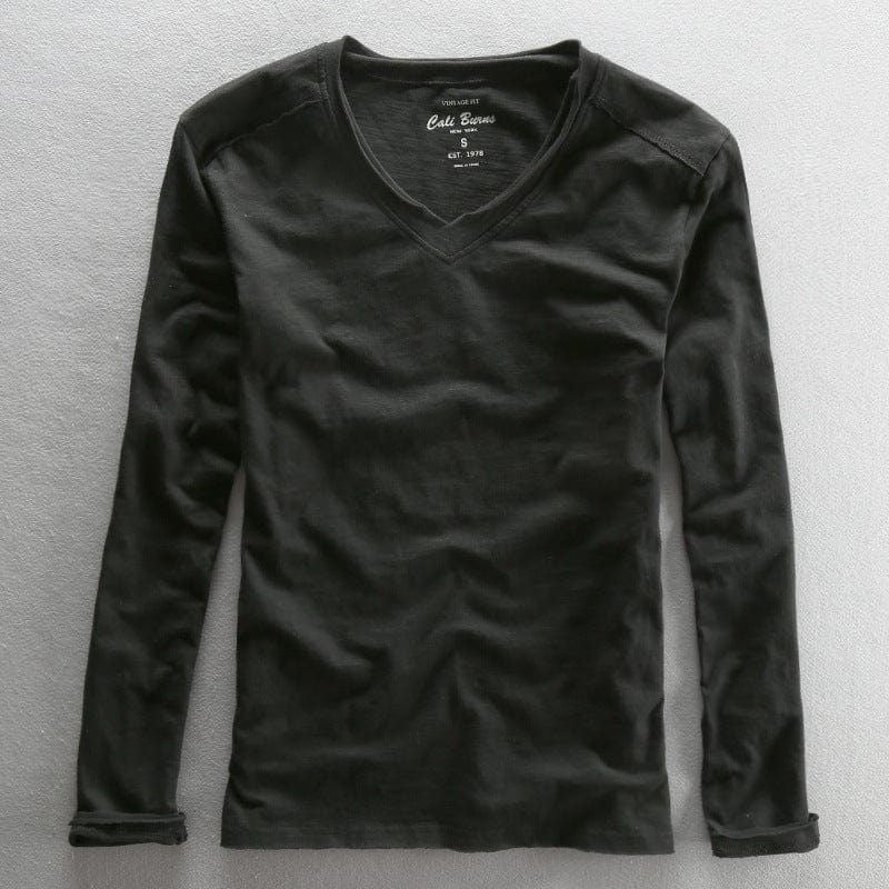 Tommy V-Neck Long Sleeve Shirt