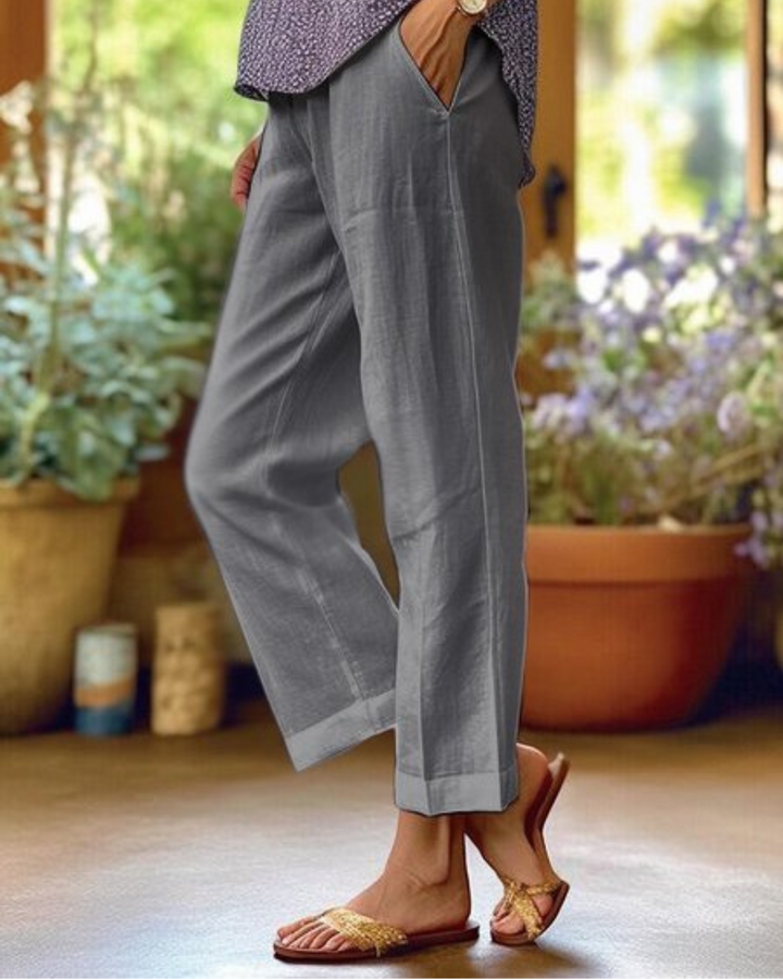 Stacy™ | Elegant Linen and Cotton Pants