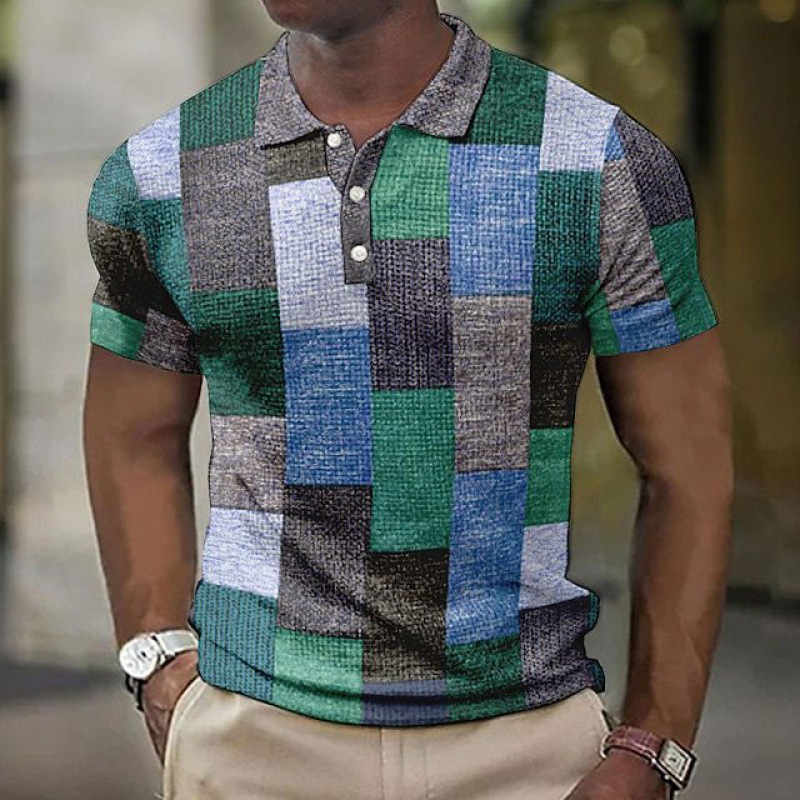 Guillaume Checkered Polo