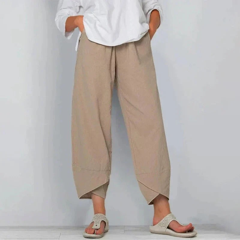 Natalie Chic Cotton Trousers