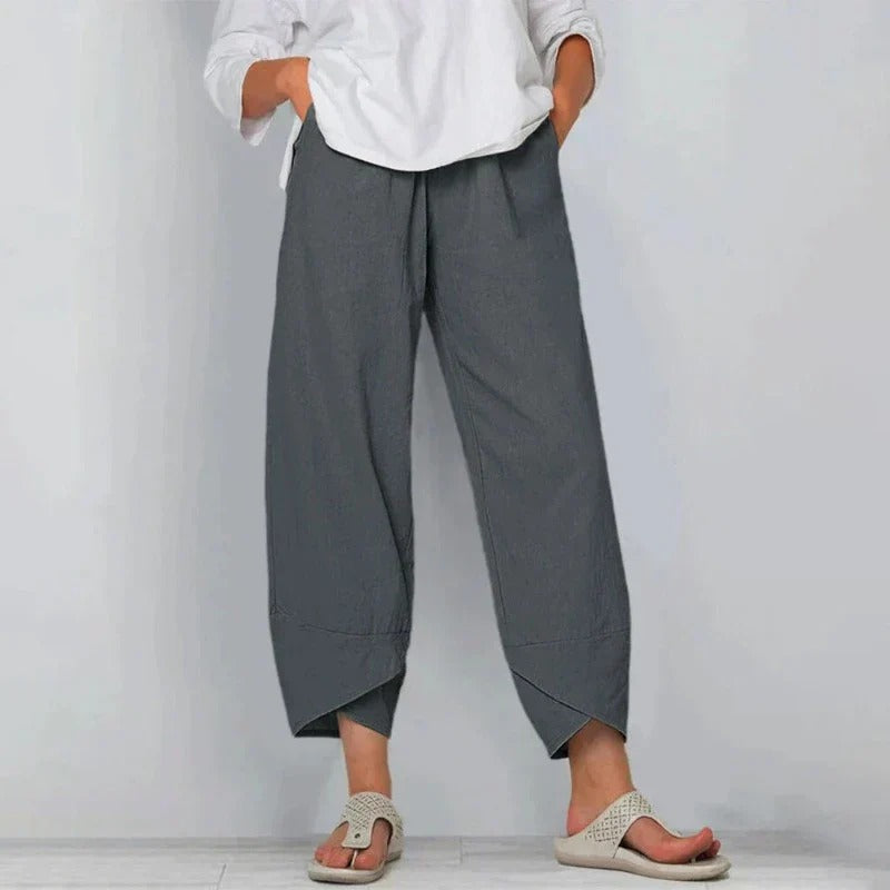 Natalie Chic Cotton Trousers