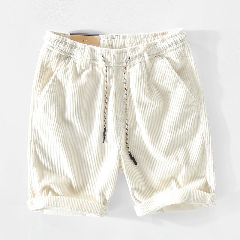 EstateBreve - Stylish Summer Cord Shorts