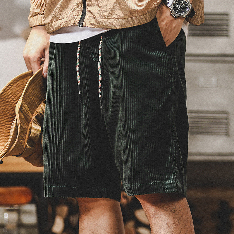 EstateBreve - Stylish Summer Cord Shorts