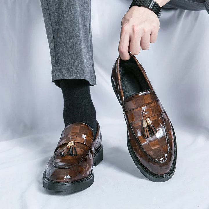 Giovanni Signature Leather Loafers