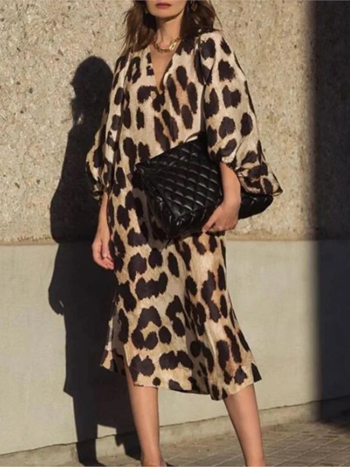 Leanne™ - Leopard Print Dress