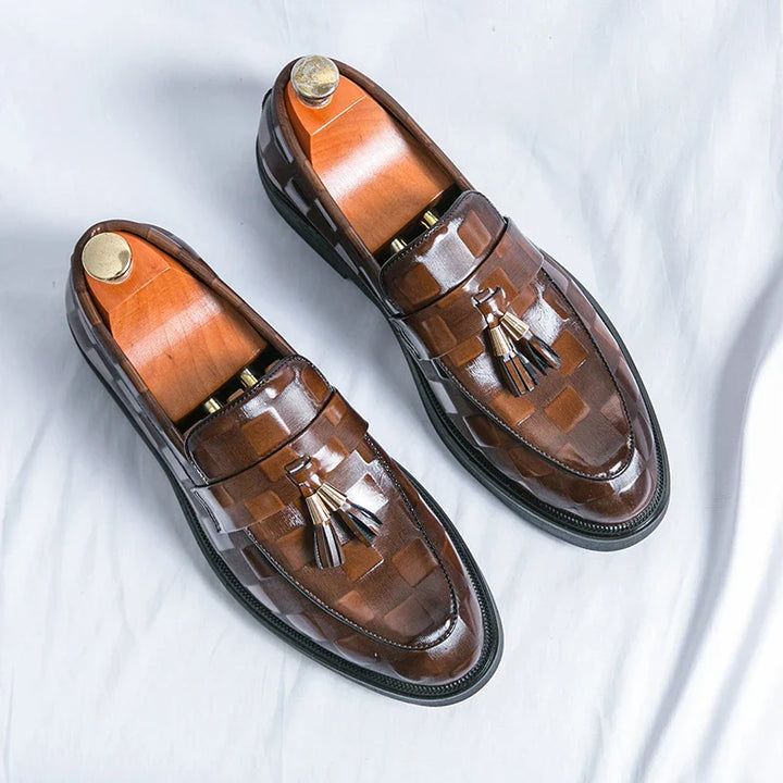 Giovanni Signature Leather Loafers